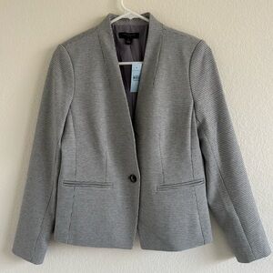 Women’s Ann Taylor Petite Cutaway Blazer in Houndstooth Knit